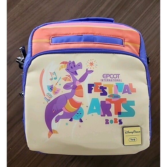 2025 Disney Parks EPCOT Festival of the Arts Figment Lug Crossbody NWT Ranger - Picture 1 of 11